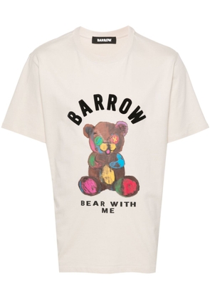 BARROW logo-print T-shirt - Neutrals