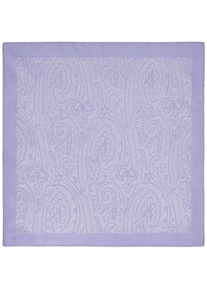 ETRO paisley-print silk pocket square - Purple