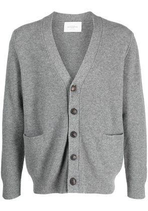 Ballantyne ribbed-knit V-neck cardigan - Grey