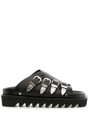 Toga buckle-detail leather sandals - Black