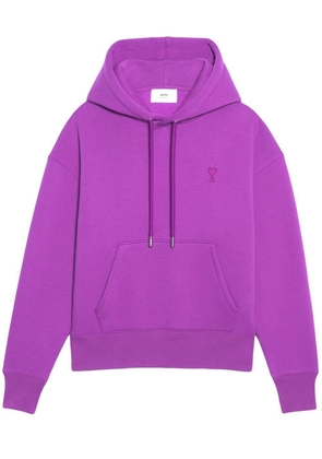 AMI Paris Ami de Coeur organic-cotton hoodie - Purple