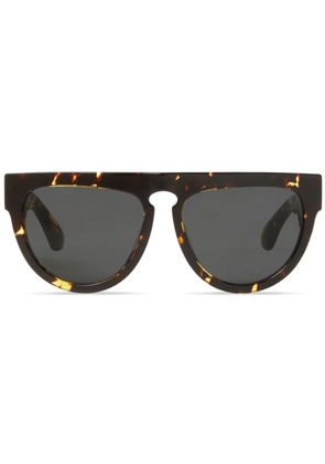 Burberry Eyewear tortoiseshell-effect round-frame sunglasses - Black