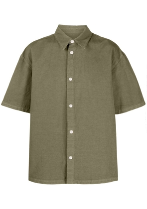 Heron Preston logo-patch short-sleeve shirt - Green