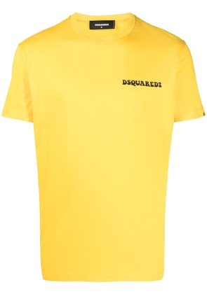 Dsquared2 logo-print cotton T-shirt - Yellow