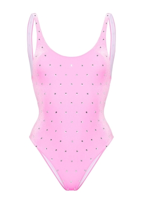 Dsquared2 crystal-embellished velvet swimsuit - Pink