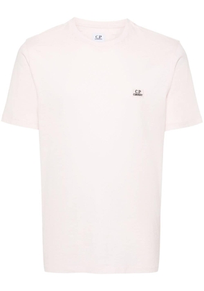 C.P. Company logo-appliqué cotton T-shirt - Pink