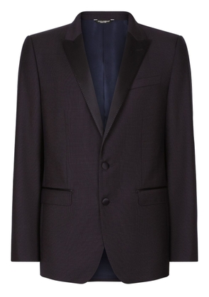 Dolce & Gabbana contrasting lapels two-piece suit - Black