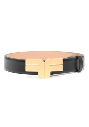 FURSAC logo-buckle leather belt - Black