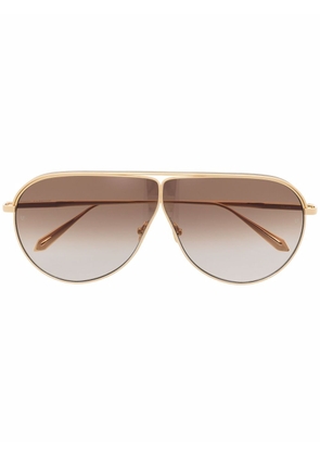 Linda Farrow Hura pilot frame sunglasses - Gold