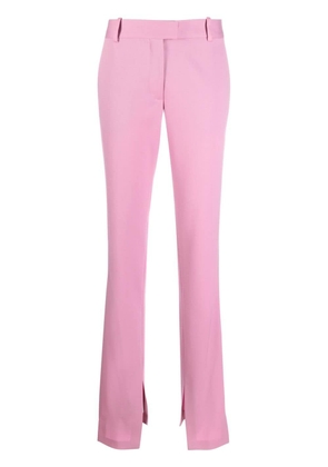 The Attico slit-detail tailored trousers - Pink