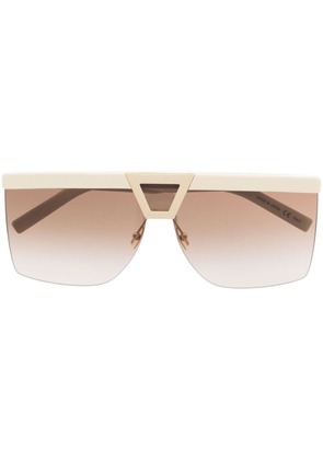 Saint Laurent Eyewear square tinted sunglasses - Neutrals