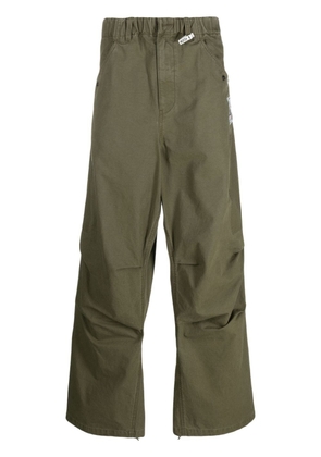 Maison MIHARA YASUHIRO wide-leg cotton trousers - Green