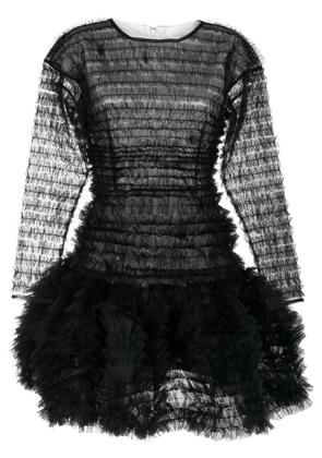 Molly Goddard Bianca ruffled-tulle dress - Black
