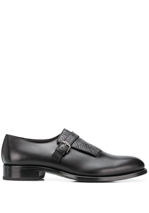 ETRO glossed monk shoes - Black