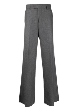 AMIRI straight-leg marl-knit trousers - Grey