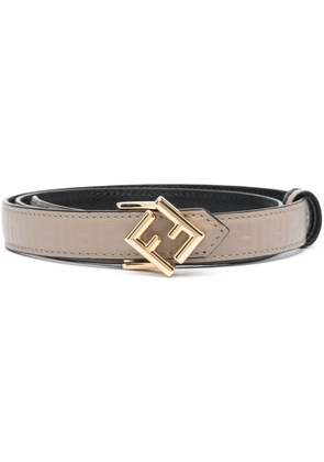 FENDI monogram leather belt - Neutrals