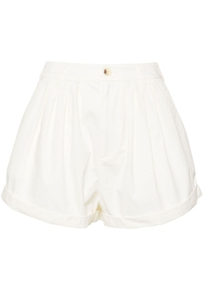 DÔEN Paige poplin shorts - White