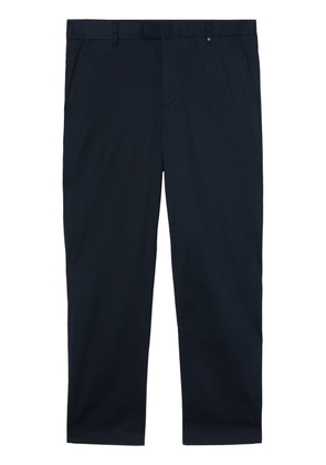 Burberry embroidered monogram straight-leg trousers - Blue