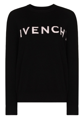 Givenchy logo-intarsia cashmere jumper - Black
