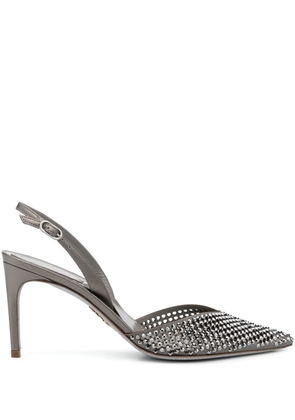 René Caovilla 9mm heeled pumps - Grey