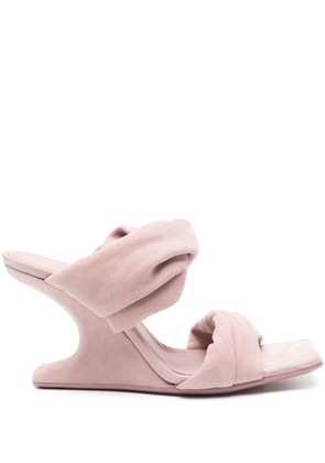 Rick Owens Cantilever 8 110mm nubuck mules - Pink