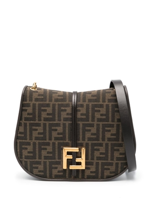 FENDI medium C’mon FF jacquard shoulder bag - Brown