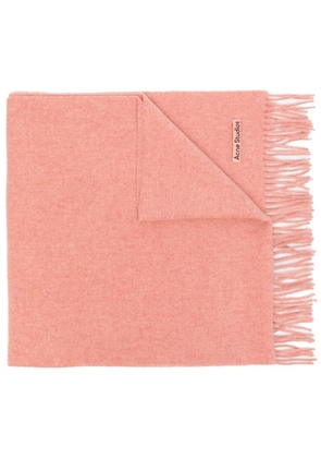 Acne Studios fringed wool scarf - Pink