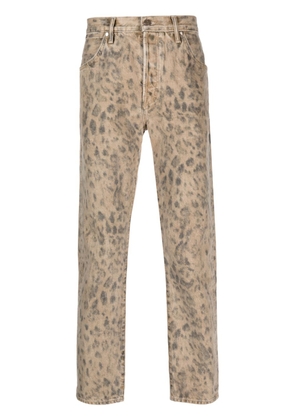 TOM FORD leopard-print jeans - Neutrals