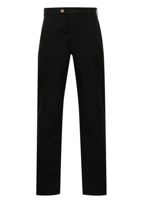 Brunello Cucinelli twill tapered trousers - Black