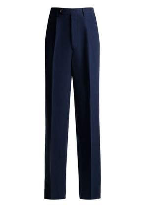 Bally straight-leg linen chino trousers - Blue