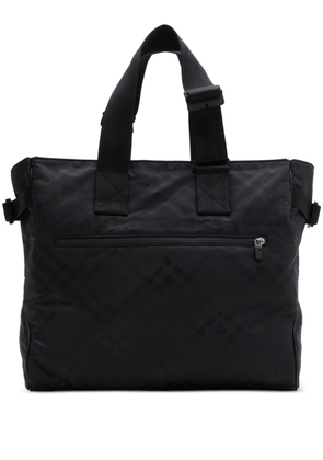 Burberry check-jacquard tote bag - Black