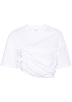 Laneus asymmetric cotton T-shirt - White