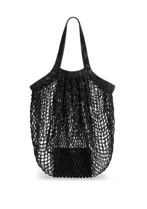 Balenciaga large 24/7 rhinestone-detail tote bag - Black