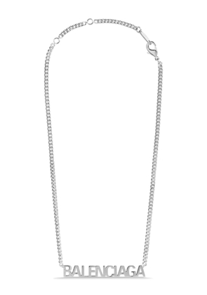 Balenciaga Typo Mirror necklace - Silver