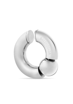 Balenciaga Mega logo-engraved earcuff - Silver