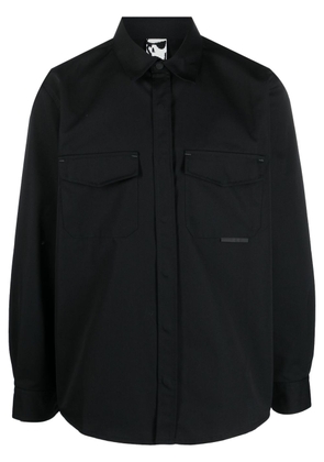 GR10K flap-pocket long-sleeve shirt - Black