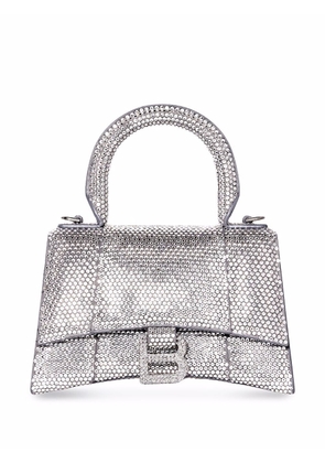 Balenciaga crystal-embellished Hourglass tote bag - Grey