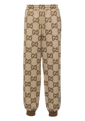 Gucci Jumbo GG-print track pants - Neutrals