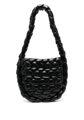 A.W.A.K.E. Mode Pernille intreccio faux-leather bag - Black