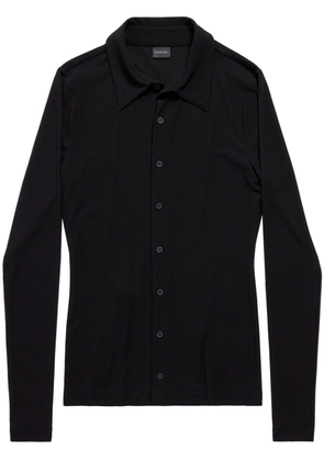 Balenciaga long-sleeve stretch shirt - Black