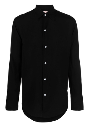 FURSAC pointed-collar long-sleeved shirt - Black