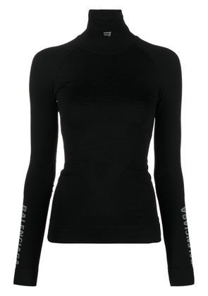 Balenciaga Sporty B high-neck top - Black
