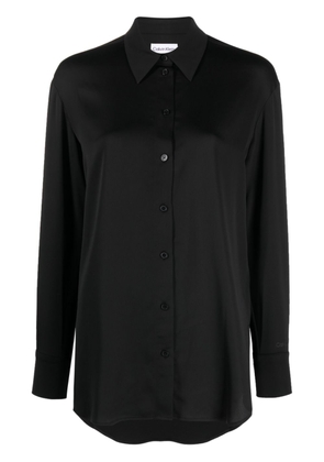 Calvin Klein long-sleeve long-length shirt - Black