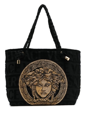 Versace Icon towelling tote bag - Black
