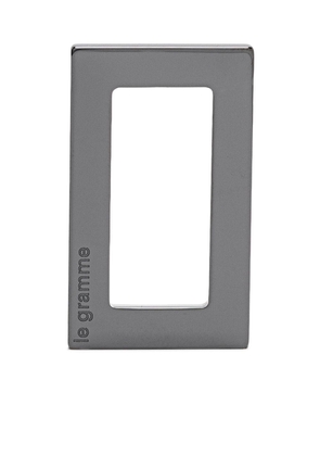 Le Gramme logo-engraved rectangle pendant - Black