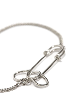 JW Anderson safety-pin charm bracelet - Silver