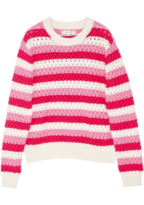 Chinti & Parker crochet-knitted sweater - Pink
