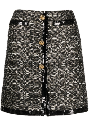 Giambattista Valli sequin-embellished tweed skirt - Multicolour