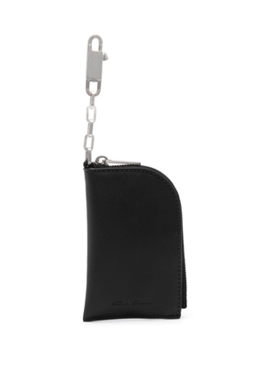 Rick Owens leather hook wallet - Black