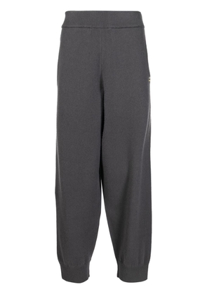 extreme cashmere knit track trousers - Grey